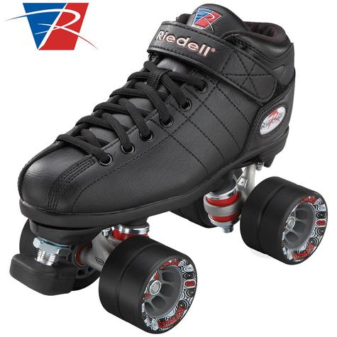 Riedell R3 Jam Quad Roller Skate Black - Kids